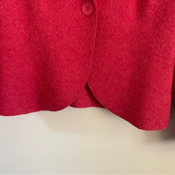 Kuna Alpaca Wool Blend Blazer Jacket Soft Red Size Medium - Picture 7 of 11